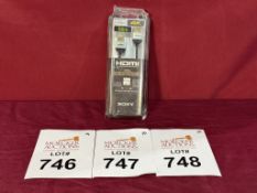 SONY 4K SLIM HDMI CABLE 6.5', NEW