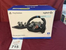 PLAYSTATION LOGITECH G29 RACING WHEEL & PEDALS