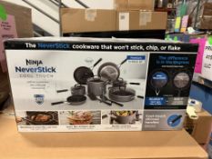 NINJA NEVER STICK (14)PCS COOKWARE SET (NEW)