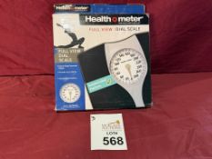 HEALTH O METER FULL VIEW DIAL SCALE