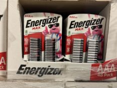 PACK OF ENERGIZER AAA BATTERIES (48) PACK