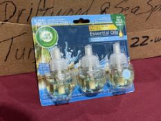 AIR WICK ESSENTIAL OILS 3-PACK REFILL, NEW