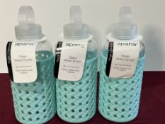 APANA GLASS WATER BOTTLE 32 OZ, NEW