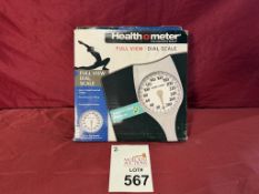 HEALTH O METER FULL VIEW DIAL SCALE