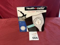 HEALTH O METER FULL VIEW DIAL SCALE