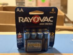 PACKS OF RAYOVAC HIGH ENERGY AA BATTERIES