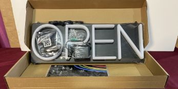 HINEON NEON OPEN SIGN 20