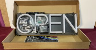 HINEON NEON OPEN SIGN 20