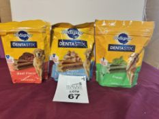 LOT CONSISTING OF (3) PEDIGREE DENTASTIX, NEW