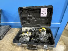 DEWALT CORDED ROUTER SET WITH CASE