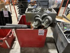 WOOD BOX WITH CONTENTS