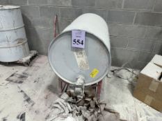 BARREL OF CLASS 1 FIRE SHEILD AND STAND