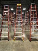 10' FIBERGLASS A-FRAME LADDER