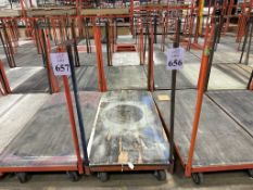 5' METAL MATERIAL HANDLING CART