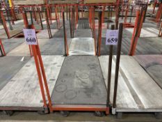 5' METAL MATERIAL HANDLING CART