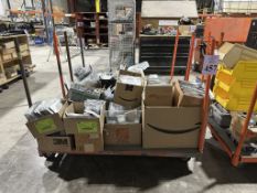 METAL CART WITH CONTENTS