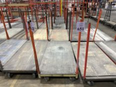 5' METAL MATERIAL HANDLING CART