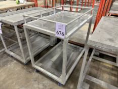 ALUMINUM UTILITY CART ON CASTERS