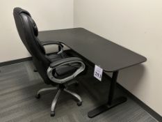 COMPUTER WORK STATION WITH OFFICE CHAIR