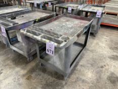 PLASTIC UTILITY CART ON CASTERS