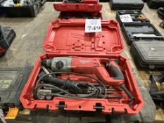 MILWAUKEE CORDED ROTARY HAMMER DRILL WITH CASE
