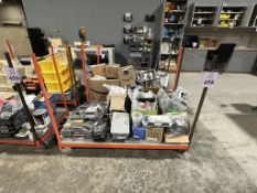 METAL CART WITH CONTENTS