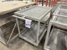 ALUMINUM UTILITY CART ON CASTERS
