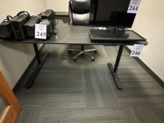 COMPUTER WORK STATION WITH TABLE AND CHAIR