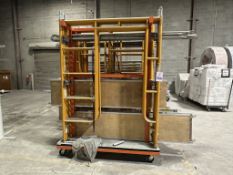 LOT CONSISTING OF 3 METAL CARTS OF SCAFFOLDING