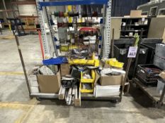 METAL CART WITH CONTENTS