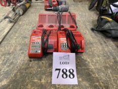 ASSORTED MILWAUKEE CHARGERS