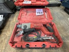 MILWAUKEE CORDED HAMMER DRILL WITH CASE
