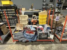 METAL CART WITH CONTENTS