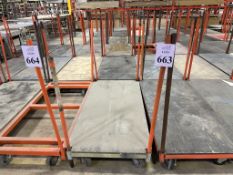 5' METAL MATERIAL HANDLING CART