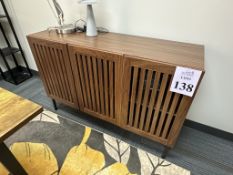 3-DOOR WOOD CONSOLE