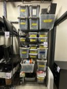 METRO RACK WITH CONTENTS