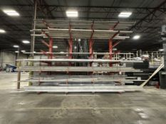 CANTILEVER RACK WITH CONTENTS