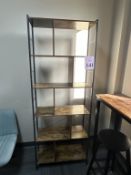 WOOD SHELVING UNIT