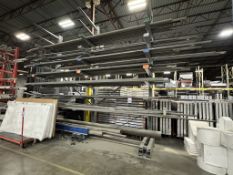 CANTILEVER RACK WITH CONTENTS