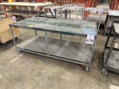 6' WORK BENCH ON CASTERS