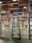 8' FIBERGLASS A-FRAME LADDER
