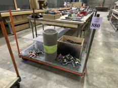 5' METAL MATERIAL HANDLING CART WITH CONTENTS