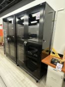 2-DOOR METAL STORAGE CABINET WITH PLEXIGLASS