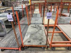 5' METAL MATERIAL HANDLING CART