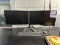 LOT CONSISTING OF: (2) LCD MONITORS AND STAND