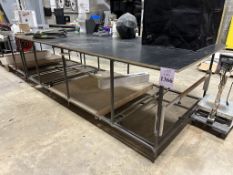 10' WORK TABLE ON CASTERS