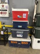 VARIOUS SIZE COOLERS