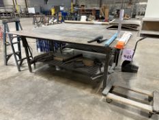 8' HEAVY DUTY METAL WORK BENCH
