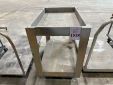 WOOD UTILITY CART ON CASTERS