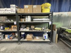 4 TIER HEAVY DUTY SHELVING UNIT WITH CONTENTS